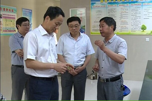 滁州先锋网---省人社厅副厅长林海一行到天长市