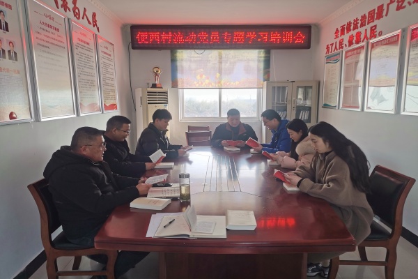 便西村组织流动党员开展专题学习培训活动
