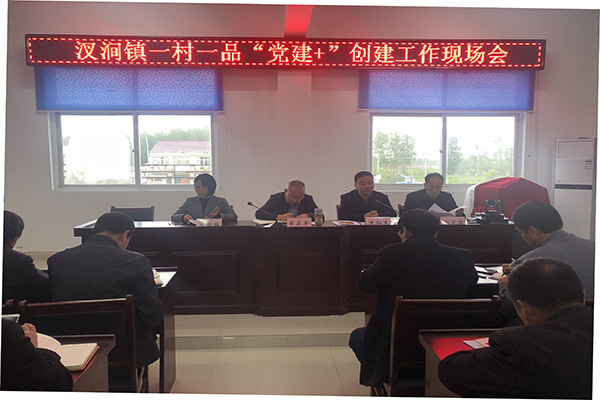 汊涧镇召开一村一品党建+创建工作现场会