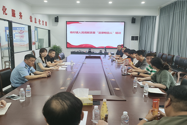 滁州市天长市杨村镇：法治培训强根基 调解赋能筑防线