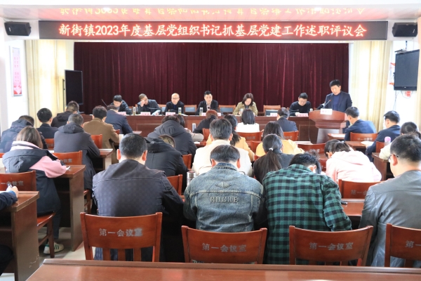 新街镇召开2023年度基层党组织书记抓基层党建述职评议会