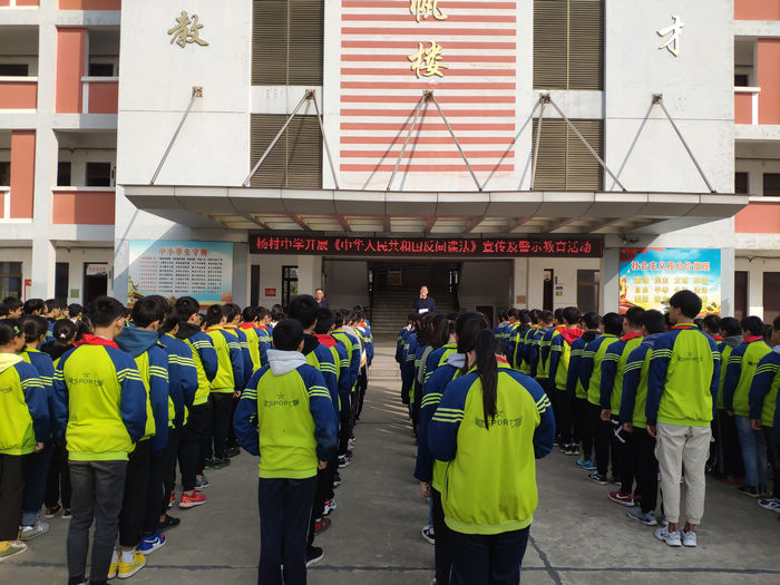 杨村中学开展《中华人民共和国反间谍法》宣传及警示教育活动-天长